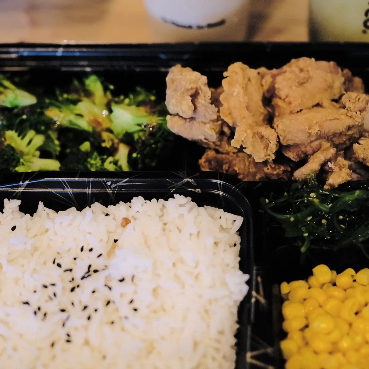 popcorn chicken bento box 盐酥鸡便当